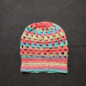 NWT Hand-Crocheted Granny Square Slouchie with Matching Scarf